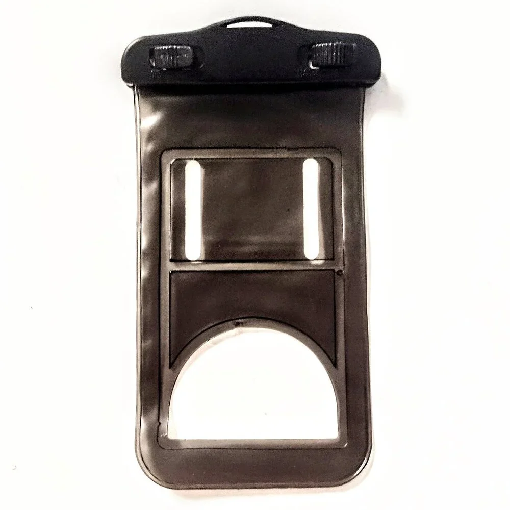 2 Pack Waterproof Universal Cell Phone Pouch (Lanyard & Arm Band) ~ Blue & Smoke